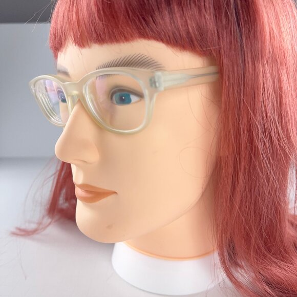 Warby Parker Webb 502 Transparent Matte Clear Frames Glasses - Picture 3 of 4